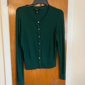 White House Black Market Wicked Emerald Green Sweater